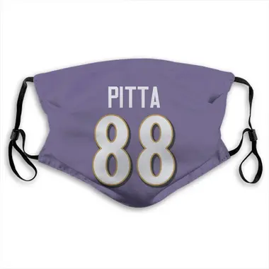 Baltimore Ravens Dennis Pitta Jersey Name and Number Face Mask - Purple