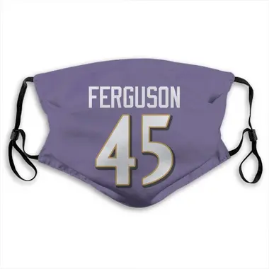 Baltimore Ravens Jaylon Ferguson Jersey Name and Number Face Mask - Purple