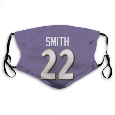 Baltimore Ravens Jimmy Smith Jersey Name and Number Face Mask - Purple