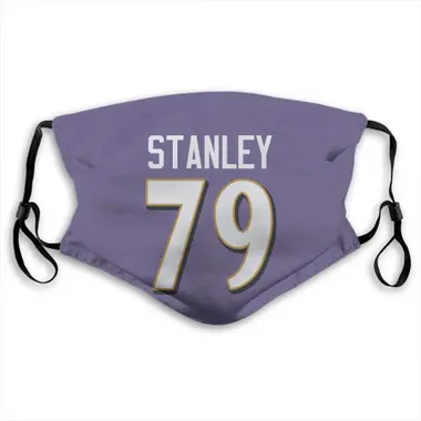 Baltimore Ravens Ronnie Stanley Jersey Name and Number Face Mask - Purple