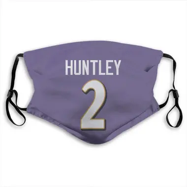 Baltimore Ravens Tyler Huntley Jersey Name and Number Face Mask - Purple