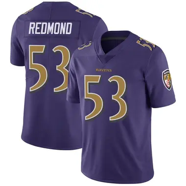 Men's Nike Baltimore Ravens Adam Redmond Color Rush Vapor Untouchable Jersey - Purple Limited