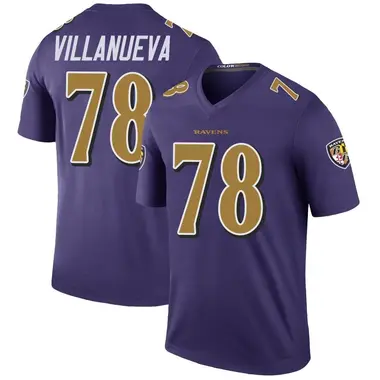 Men's Nike Baltimore Ravens Alejandro Villanueva Color Rush Jersey - Purple Legend