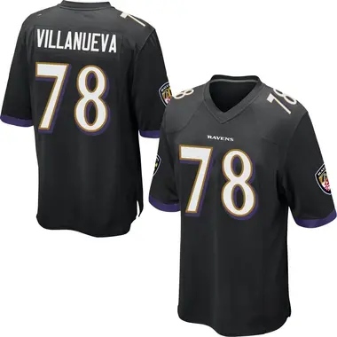 Men's Nike Baltimore Ravens Alejandro Villanueva Jersey - Black Game