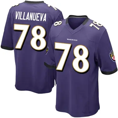 Men's Nike Baltimore Ravens Alejandro Villanueva Team Color Jersey - Purple Game