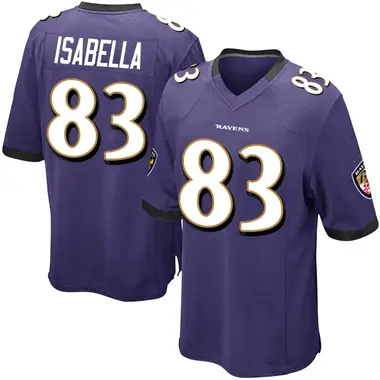Men's Nike Baltimore Ravens Andy Isabella Team Color Jersey - Purple Game