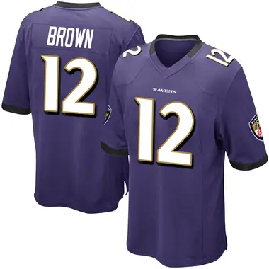Men's Nike Baltimore Ravens Anthony Brown Team Color Jersey - Purple Game