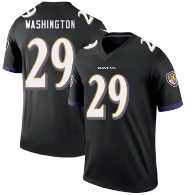 Men's Nike Baltimore Ravens Ar'Darius Washington Jersey - Black Legend