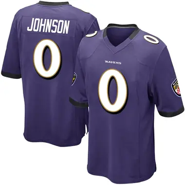 Men's Nike Baltimore Ravens Aron Johnson Team Color Jersey - Purple Game