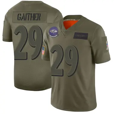Men's Nike Baltimore Ravens Bailey Gaither 2019 Salute to Service Jersey - Camo Limited