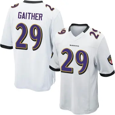 Men's Nike Baltimore Ravens Bailey Gaither Jersey - White Game