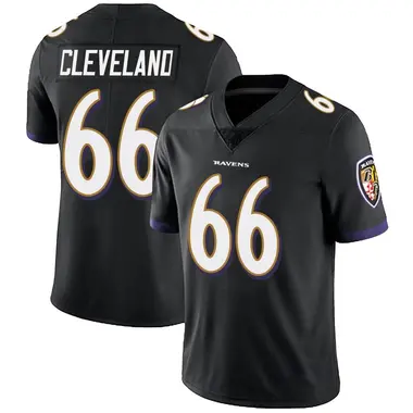 Men's Nike Baltimore Ravens Ben Cleveland Alternate Vapor Untouchable Jersey - Black Limited