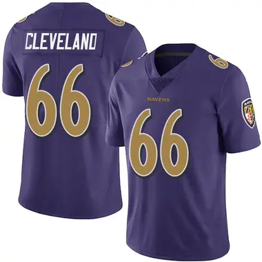 Men's Nike Baltimore Ravens Ben Cleveland Team Color Vapor Untouchable Jersey - Purple Limited