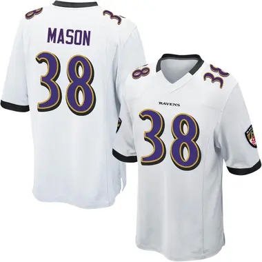 Men's Nike Baltimore Ravens Ben Mason Jersey - White Game