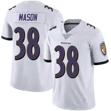 Men's Nike Baltimore Ravens Ben Mason Vapor Untouchable Jersey - White Limited