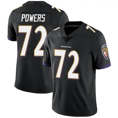 Men's Nike Baltimore Ravens Ben Powers Alternate Vapor Untouchable Jersey - Black Limited