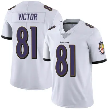 Men's Nike Baltimore Ravens Binjimen Victor Vapor Untouchable Jersey - White Limited