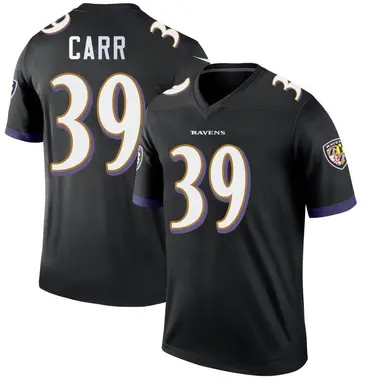 Men's Nike Baltimore Ravens Brandon Carr Jersey - Black Legend