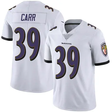 Men's Nike Baltimore Ravens Brandon Carr Vapor Untouchable Jersey - White Limited