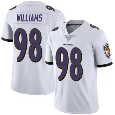 Men's Nike Baltimore Ravens Brandon Williams Vapor Untouchable Jersey - White Limited