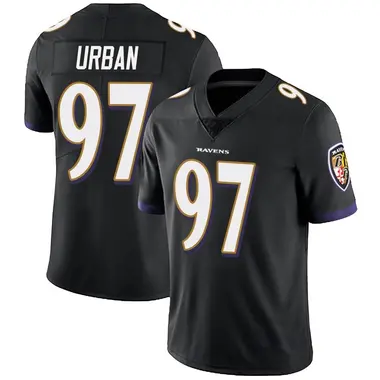 Men's Nike Baltimore Ravens Brent Urban Alternate Vapor Untouchable Jersey - Black Limited