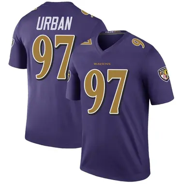 Men's Nike Baltimore Ravens Brent Urban Color Rush Jersey - Purple Legend