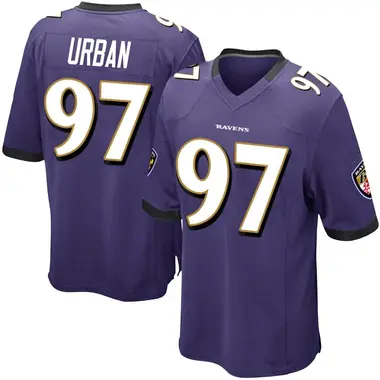 Men's Nike Baltimore Ravens Brent Urban Team Color Jersey - Purple Game
