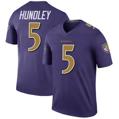 Men's Nike Baltimore Ravens Brett Hundley Color Rush Jersey - Purple Legend