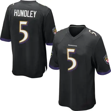 Men's Nike Baltimore Ravens Brett Hundley Jersey - Black Game