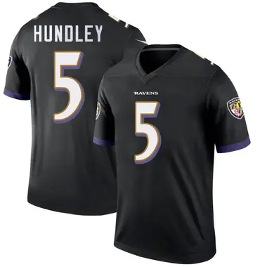 Men's Nike Baltimore Ravens Brett Hundley Jersey - Black Legend