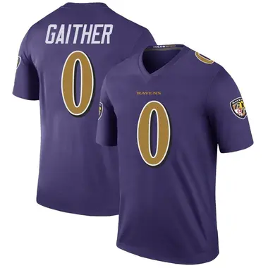 Men's Nike Baltimore Ravens Brian Gaither Color Rush Jersey - Purple Legend