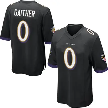 Men's Nike Baltimore Ravens Brian Gaither Jersey - Black Game
