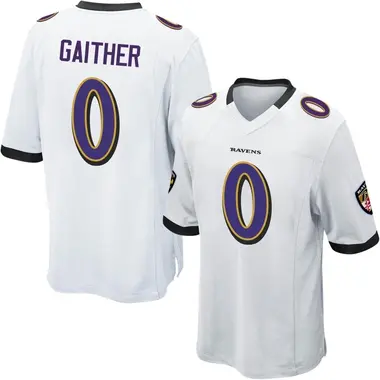 Men's Nike Baltimore Ravens Brian Gaither Jersey - White Game