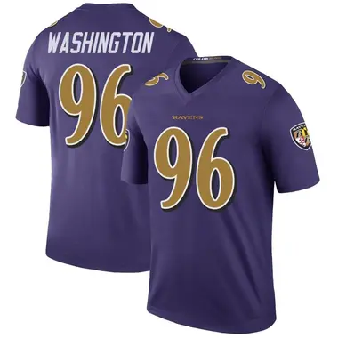 Men's Nike Baltimore Ravens Broderick Washington Color Rush Jersey - Purple Legend