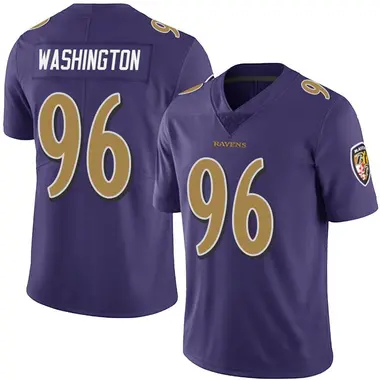 Men's Nike Baltimore Ravens Broderick Washington Team Color Vapor Untouchable Jersey - Purple Limited