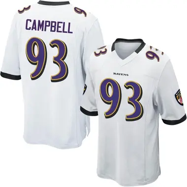 Men's Nike Baltimore Ravens Calais Campbell Jersey - White Game