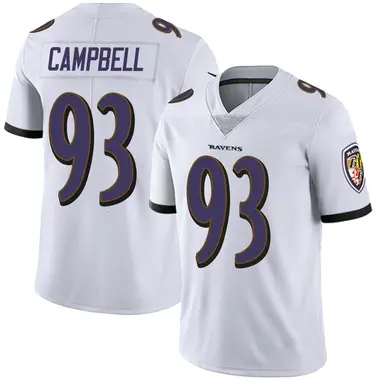 Men's Nike Baltimore Ravens Calais Campbell Vapor Untouchable Jersey - White Limited