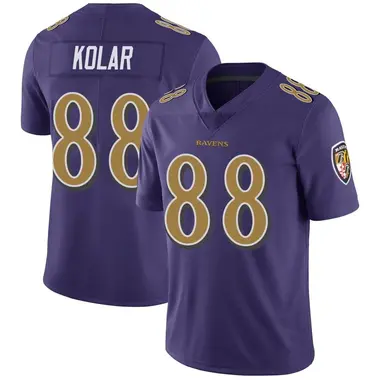 Men's Nike Baltimore Ravens Charlie Kolar Color Rush Vapor Untouchable Jersey - Purple Limited