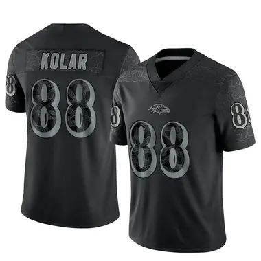Men's Nike Baltimore Ravens Charlie Kolar Reflective Jersey - Black Limited