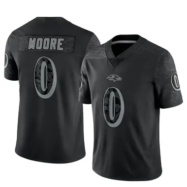 Men's Nike Baltimore Ravens Chris Moore Reflective Jersey - Black Limited