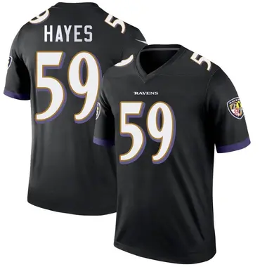 Men's Nike Baltimore Ravens Daelin Hayes Jersey - Black Legend
