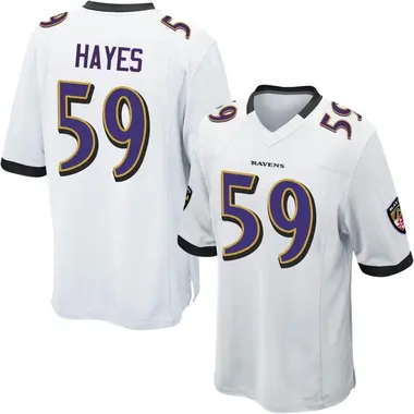 Men's Nike Baltimore Ravens Daelin Hayes Jersey - White Game