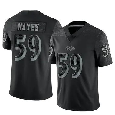 Men's Nike Baltimore Ravens Daelin Hayes Reflective Jersey - Black Limited
