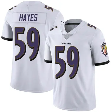 Men's Nike Baltimore Ravens Daelin Hayes Vapor Untouchable Jersey - White Limited