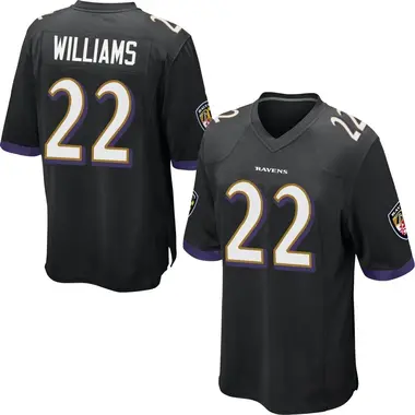 Men's Nike Baltimore Ravens Damarion Williams Jersey - Black Game