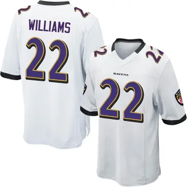 Men's Nike Baltimore Ravens Damarion Williams Jersey - White Game