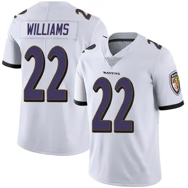 Men's Nike Baltimore Ravens Damarion Williams Vapor Untouchable Jersey - White Limited