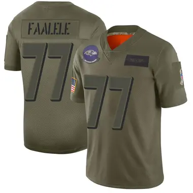 Men's Nike Baltimore Ravens Daniel Faalele 2019 Salute to Service Jersey - Camo Limited