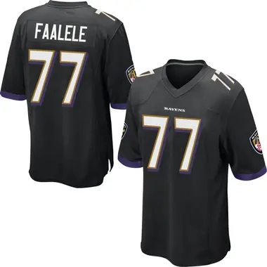 Men's Nike Baltimore Ravens Daniel Faalele Jersey - Black Game