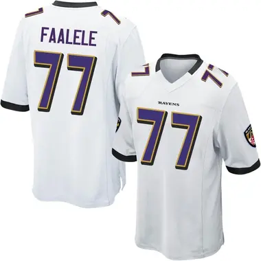 Men's Nike Baltimore Ravens Daniel Faalele Jersey - White Game